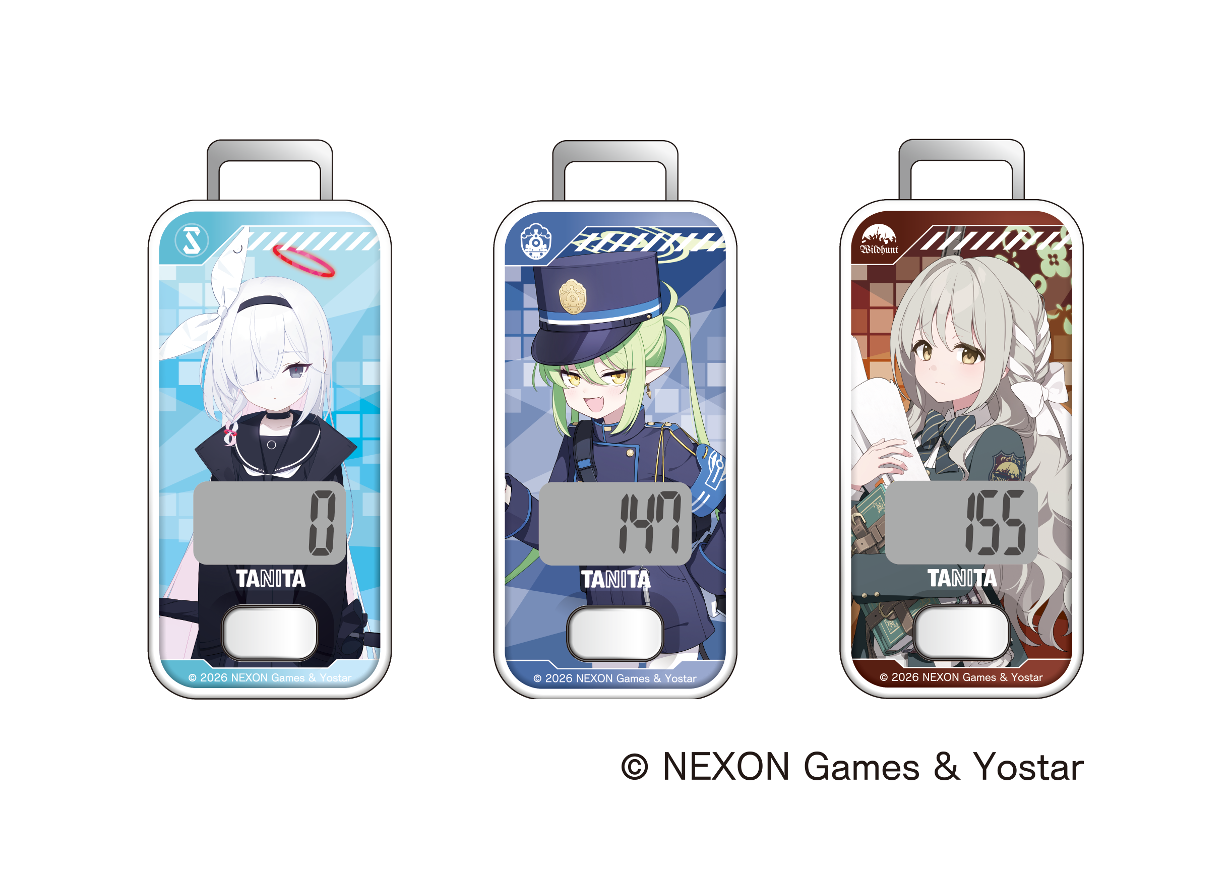 アプリゲーム 『ブルーアーカイブ』とコラボレーションした歩数計の