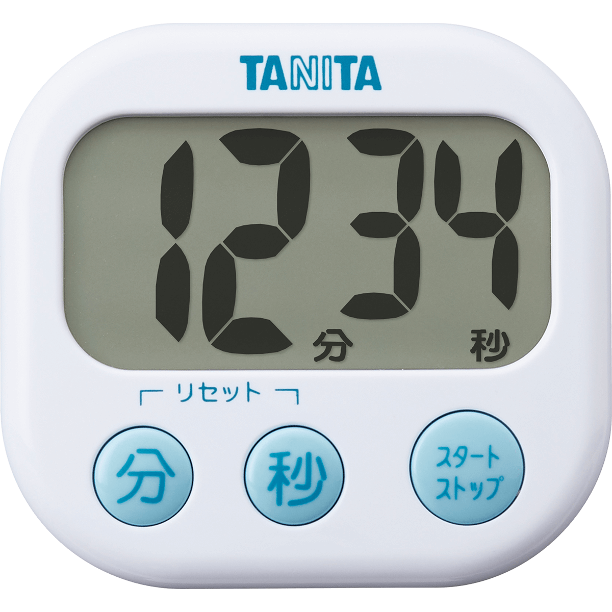 タニタ タイマー キッチン 勉強TD-384 WH でか見えタイマー - 調理器具