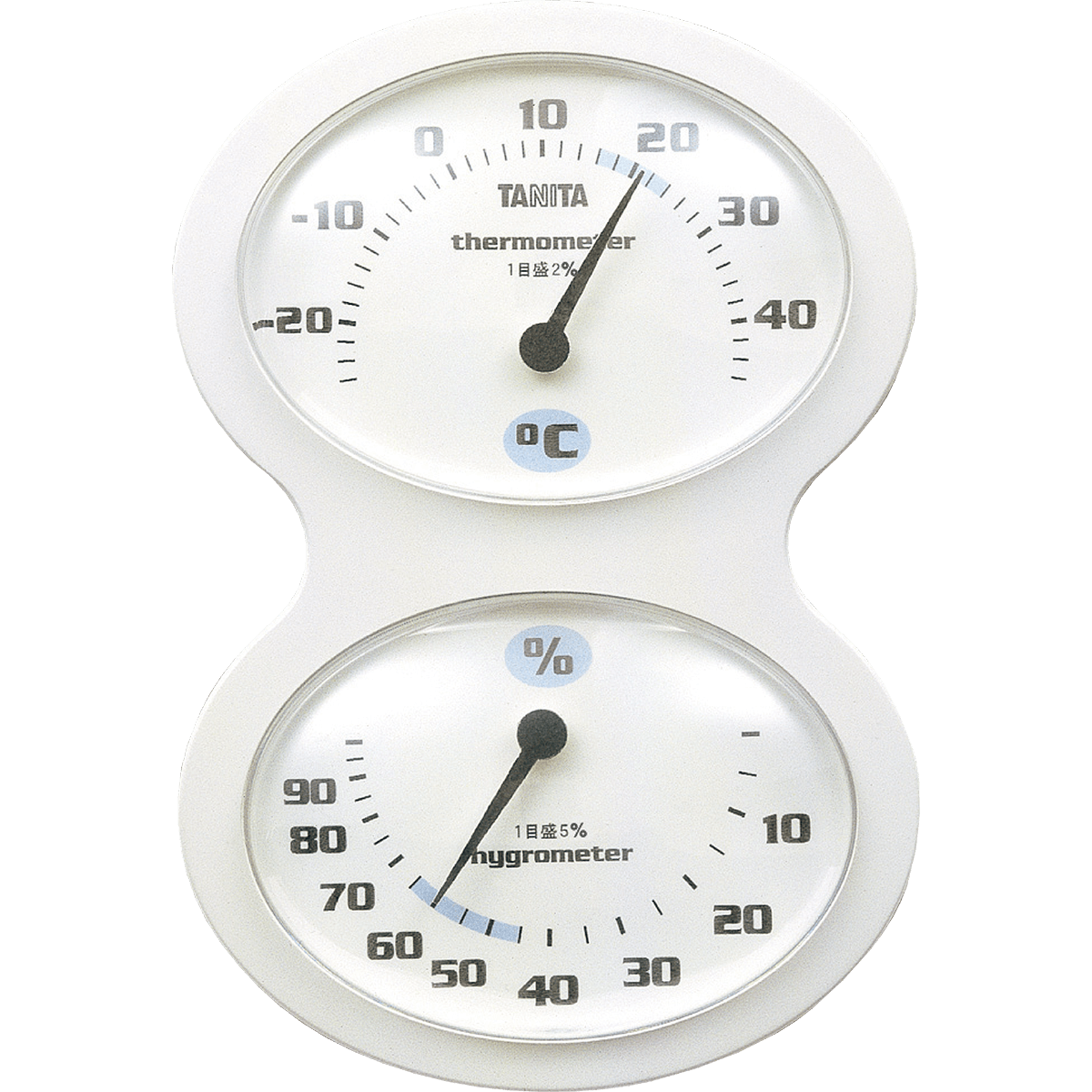 タニタ 温湿度計 温度 湿度 アナログ ブラック TT-515 BK - 計測、検査