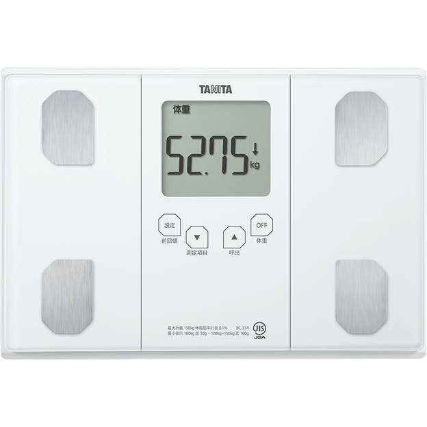 Amazon | タニタ 体重計 体組成計 50g ホワイト BC-315 WH【体