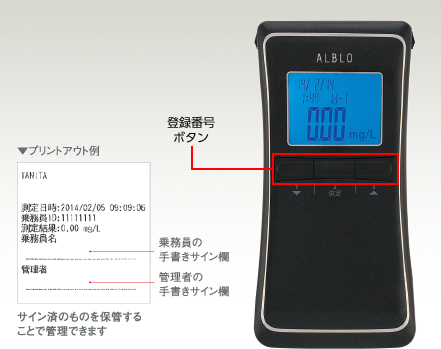 アルコール検知器 アルブロFC-1200｜タニタ | タニタ