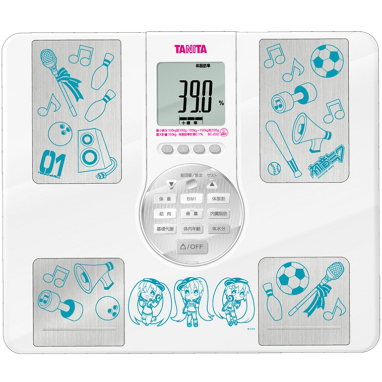 銀魂　タニタ体組成計　インナースキャンVoice BC-202-GIN 説明書付 銀魂 タニタ体組成計 インナースキャンVoice BC-202-GIN 説明書付 初音