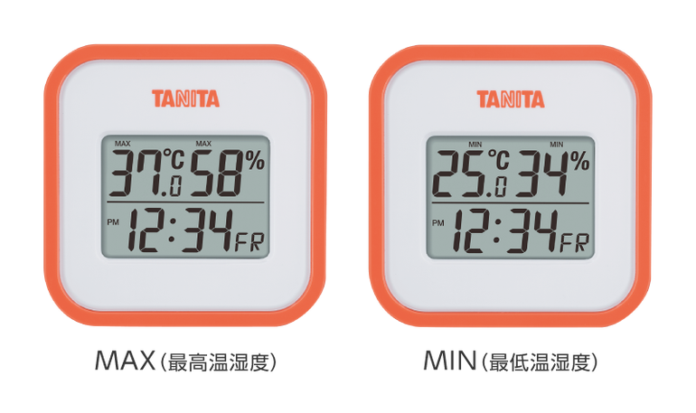 (未使用･未開封品)タニタ 温湿度計 時計 カレンダー 温度 湿度 デジタル 壁掛け 卓上 マグネット オレンジ TT-558 OR TANITA タニタ 温湿度計 時計 カレンダー 温度 湿度 デジタル