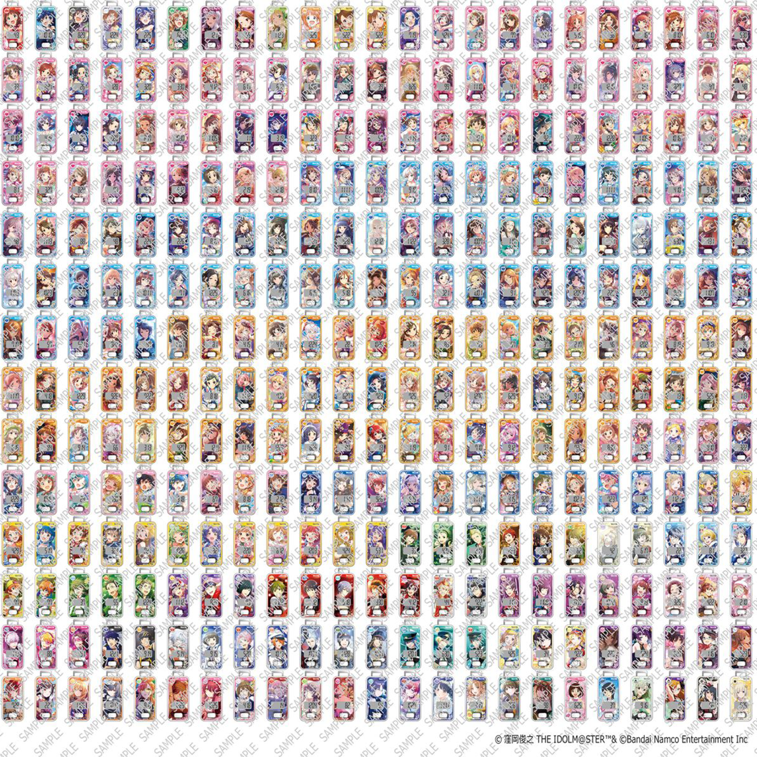 322人のアイドルをデザインした歩数計の画像