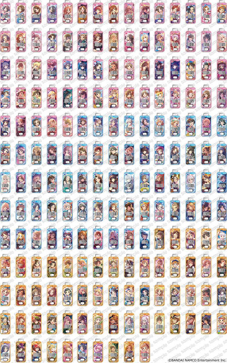 全190人のアイドルをデザインした歩数計の画像