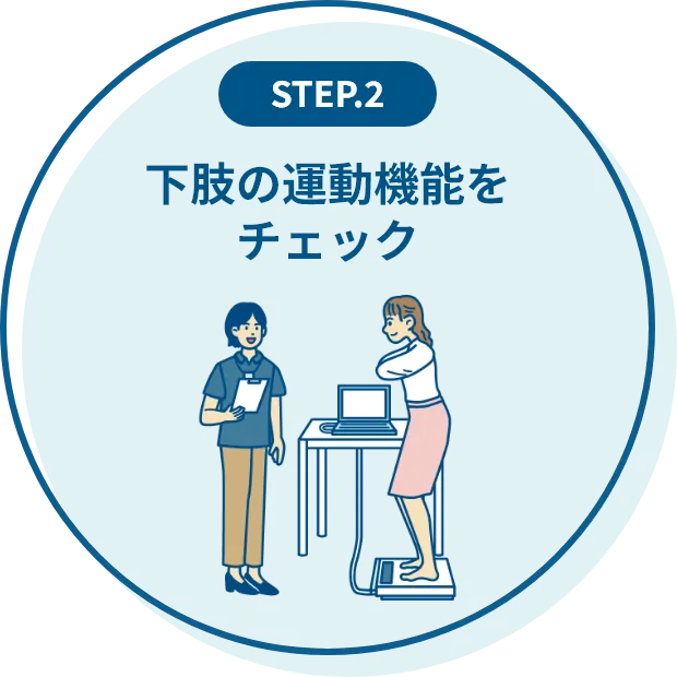 STEP2 下肢の運動機能をチェック