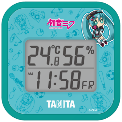 デジタル温湿度計 TT-CU 初音ミクモデル