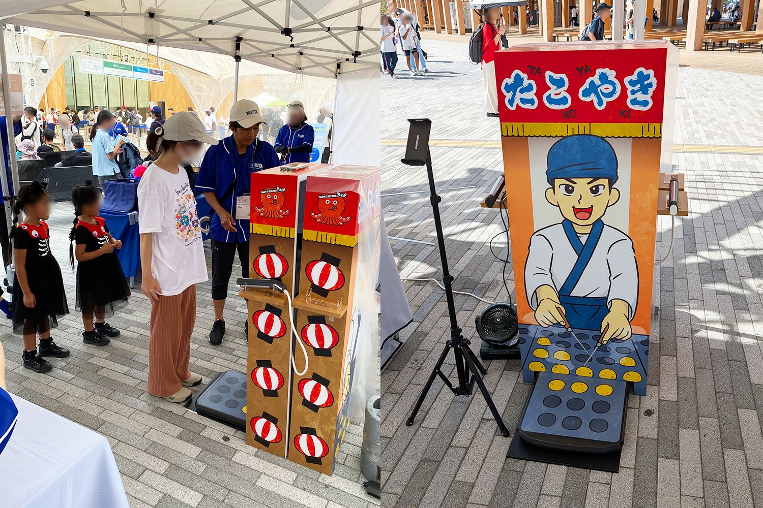 たこ焼きになっちゃった！ フォトスポットでの様子