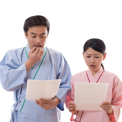 測定結果を見る人の画像