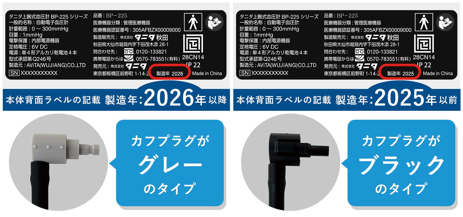 BP-225のカフプラグの画像