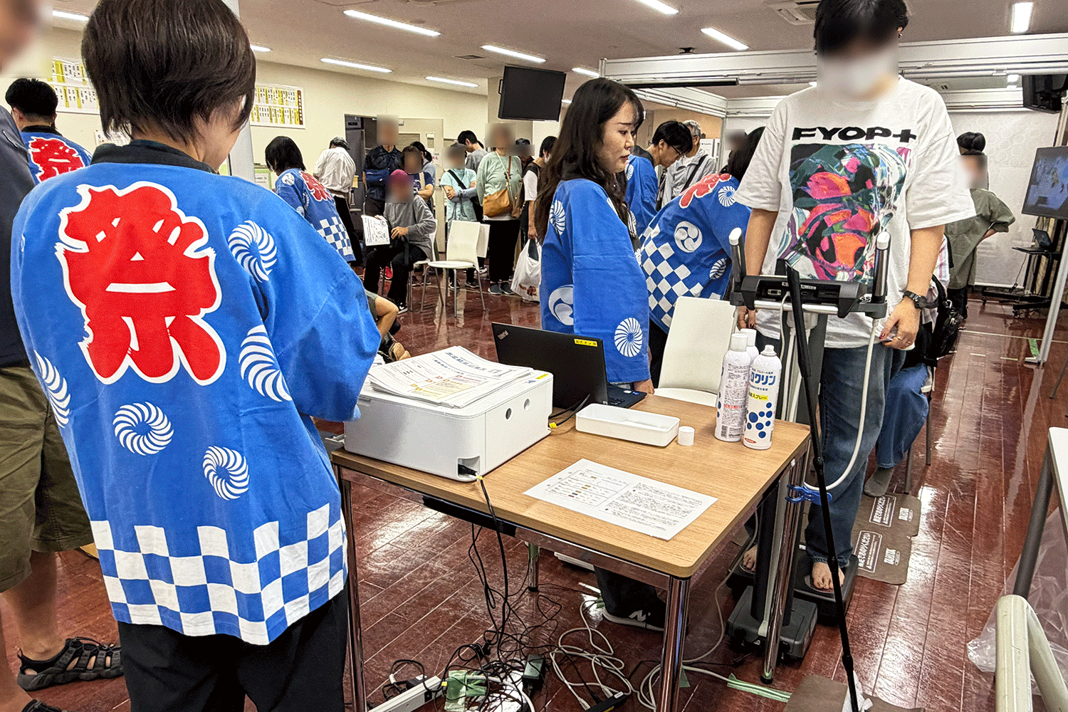 測定会の様子①